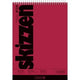 Schetsblok brunnen 17 x 24 cm rood