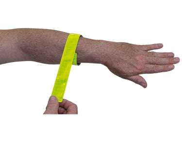 Messingschlager m-wave reflector snapwrap armen en benen geel (2st)