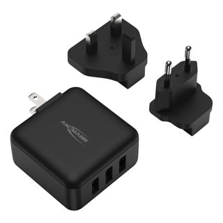 Load image into Gallery viewer, Usb reis oplader 15w met verwisslbare ac stekkers | 2 stuks
