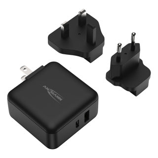 Load image into Gallery viewer, Usb reis oplader 30w met verwisselbare stekkers
