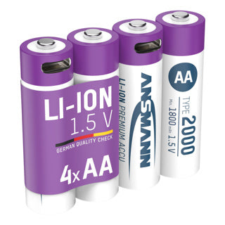Load image into Gallery viewer, Abi usb oplaadbare batterijen aa met oplaadkabel

