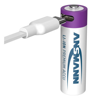 Load image into Gallery viewer, Abi usb oplaadbare batterijen aa met oplaadkabel

