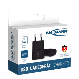 Load image into Gallery viewer, Ansmann telefoonoplader-blokje usb-a zwart | 4 stuks
