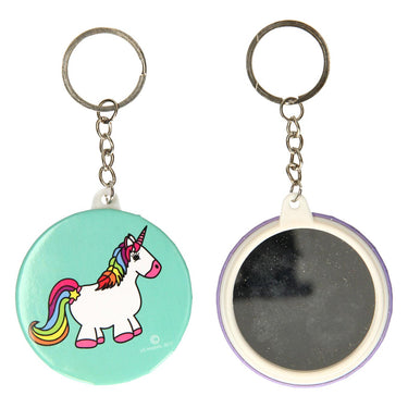 Duckiez sleutelhanger met spiegel eenhoorn