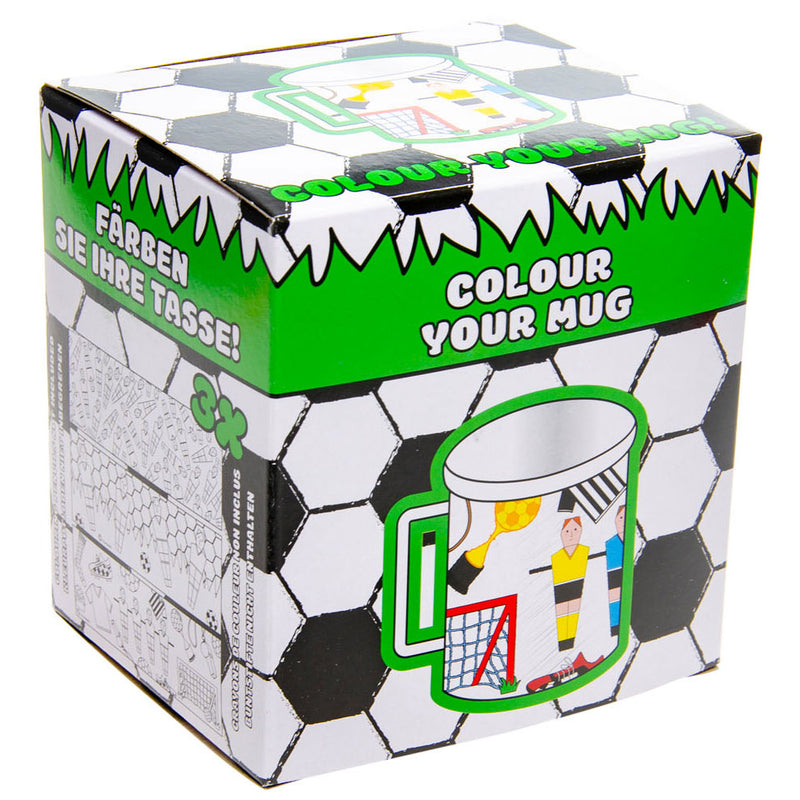 Load image into Gallery viewer, Duckiez kleur je eigen mok voetbal
