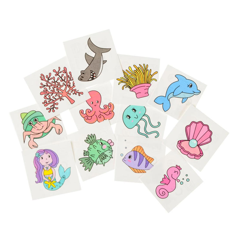 Load image into Gallery viewer, Duckiez tattoos zeedieren, 12st.
