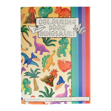 Duckiez kleurboek met stickervel dinosaurus