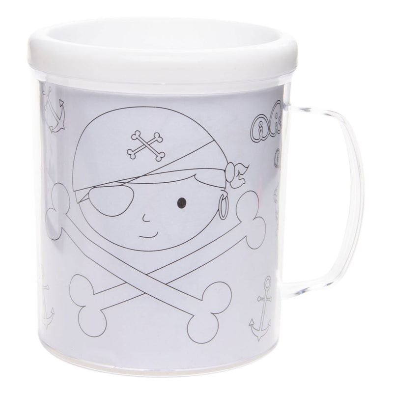 Load image into Gallery viewer, Duckiez kleur je eigen beker piraat 250 ml | 24 stuks
