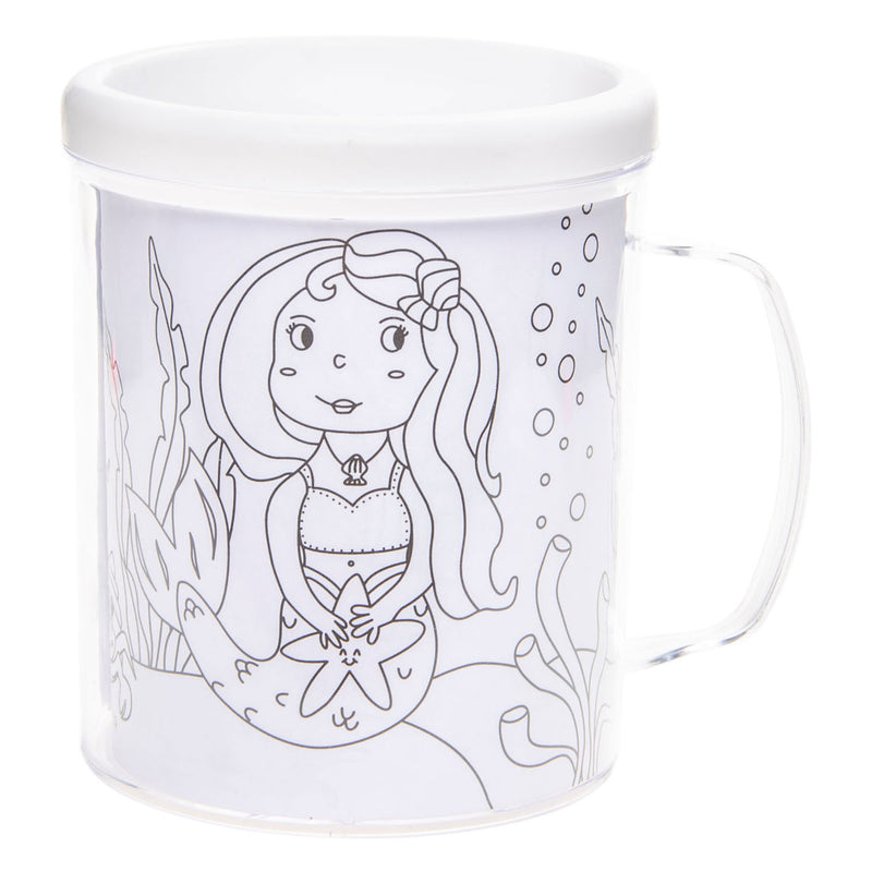 Load image into Gallery viewer, Kleur je eigen Beker Zeemeermin
