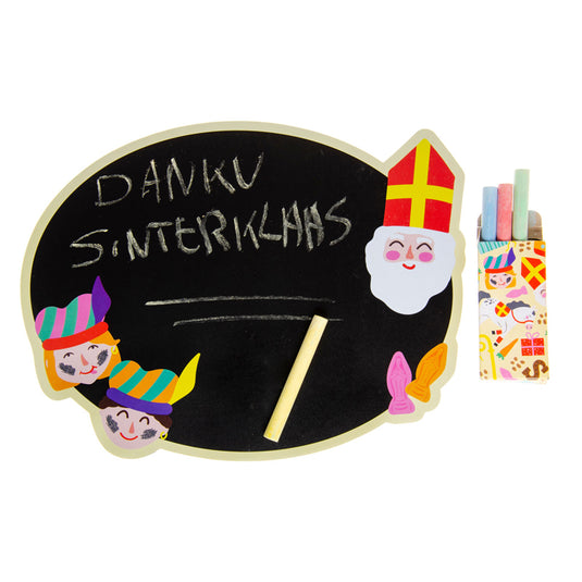 Duckiez krijtbordje sint inclusief krijt