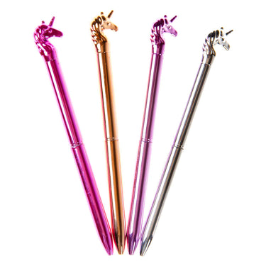 Duckiez metallic eenhoorn balpen