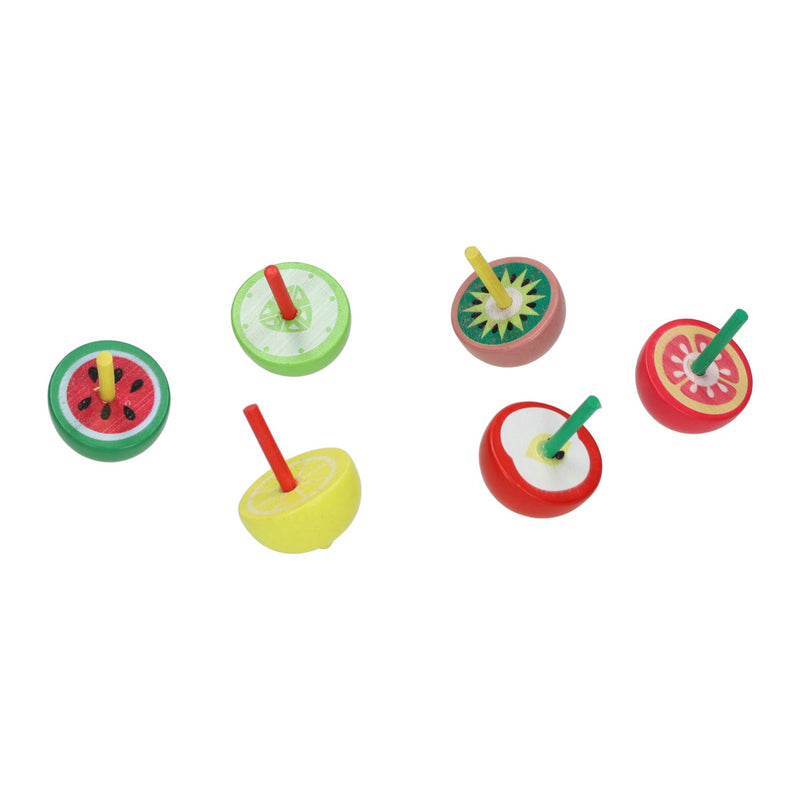 Load image into Gallery viewer, Duckiez houten tol fruit thema
