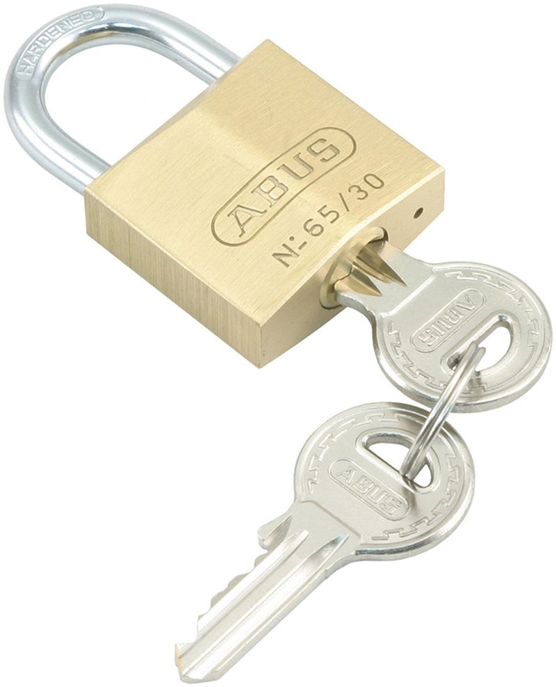 Load image into Gallery viewer, Abus Messing hangslot 65 50mm Goud - 7 cm
