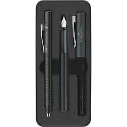 Faber-castell pennenset fp m bp grip edition zwart