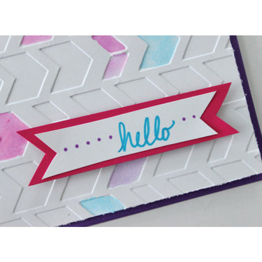 Darice • embossing sjabloon tribal chevron