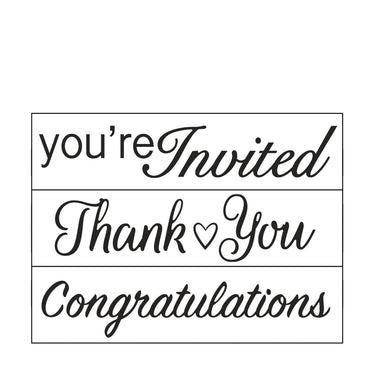 Darice • embossing sjabloon spreuken ll