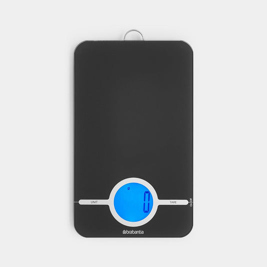 Brabantia tasty+ keukenweegschaal digitaal - op batterijen - dark grey