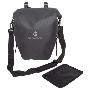 M-wave rough ride ii rack black series pannier bag