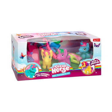 Toi-toys dream horse speelset speeltuin met accessoires + 6x eenhoorn