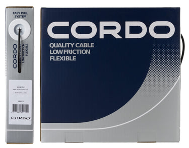 Cordo kabel buitenkabel versteller zwart 4mm 30 meter + liner werkplaats