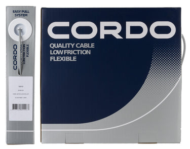Cordo kabel buitenkabel versteller zilver 4mm 30 meter + liner werkplaats