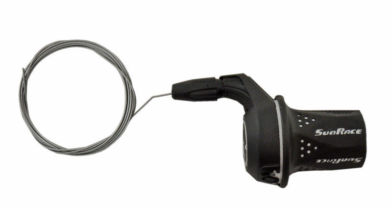 Load image into Gallery viewer, Sunrace versteller twist rechts 5 speed shimano compatible zwart
