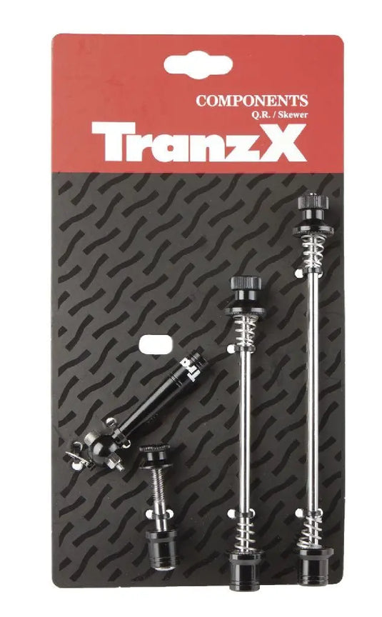 TranzX - Quick release voor achternaaf + zadelpen zilver