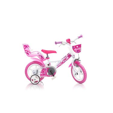 Dino bikes dino meisjesfiets little heart 16 inchâ wit roze