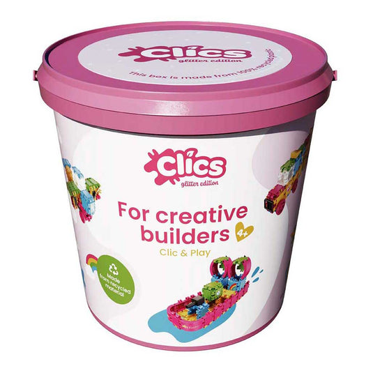 Clics bouwblokken - glitter bouwset 8in1