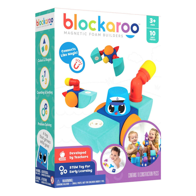 Load image into Gallery viewer, Blockaroo magnetische foam blokken boot box, 10dlg.
