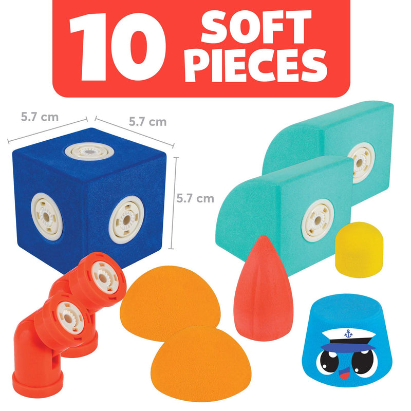 Load image into Gallery viewer, Blockaroo magnetische foam blokken boot box, 10dlg.
