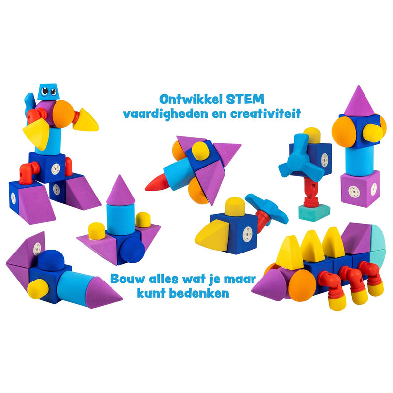 Load image into Gallery viewer, Blockaroo magnetische foam blokken boot box, 10dlg.
