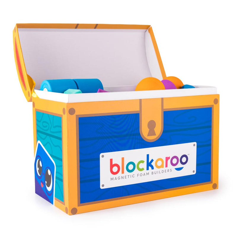 Load image into Gallery viewer, Blockaroo magnetische foam blokken schatkist box, 100dlg.
