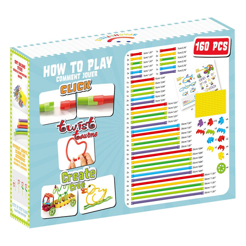 Load image into Gallery viewer, Spaghetteez 3D Art Flexibele Bouwstaafjes, 160dlg.
