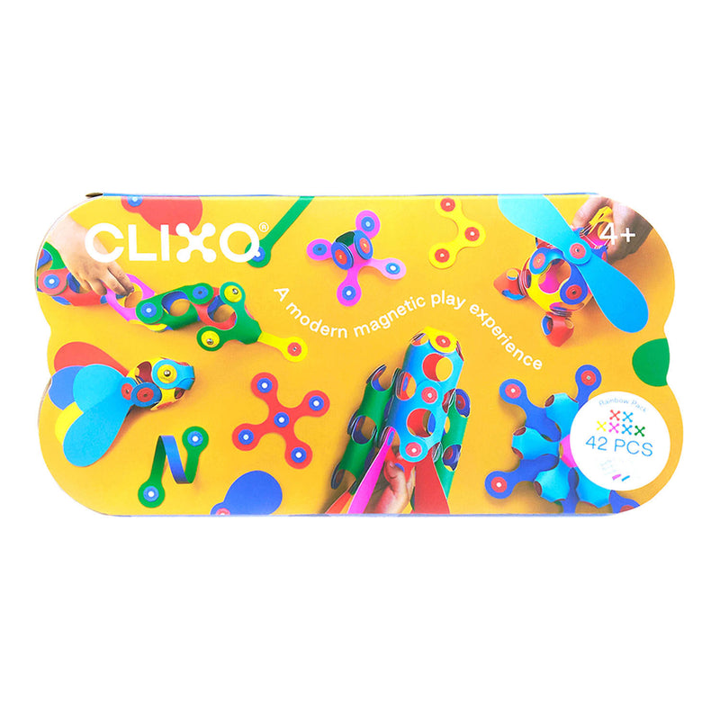 Load image into Gallery viewer, Clixo Magnetisch Bouwspeelgoed Rainbow Pack, 42dlg.
