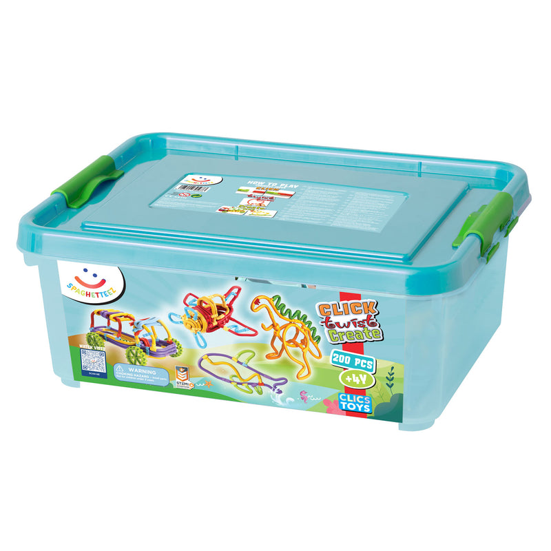 Load image into Gallery viewer, Spaghetteez 3D Art Flexibele Bouwstaafjes Opbergbox, 200dlg.
