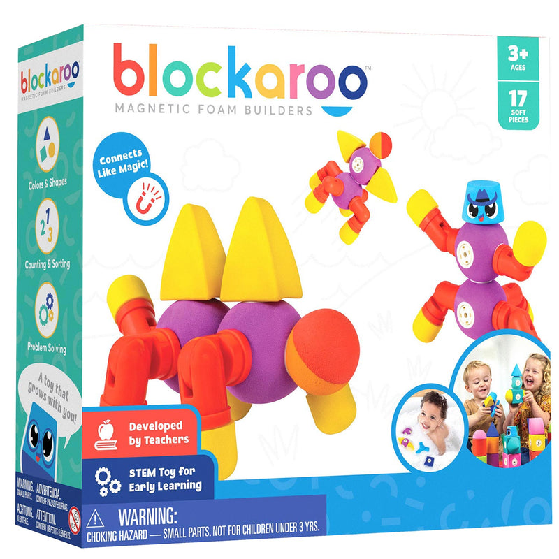 Load image into Gallery viewer, Blockaroo magnetische foam blokken dieren, 17dlg.
