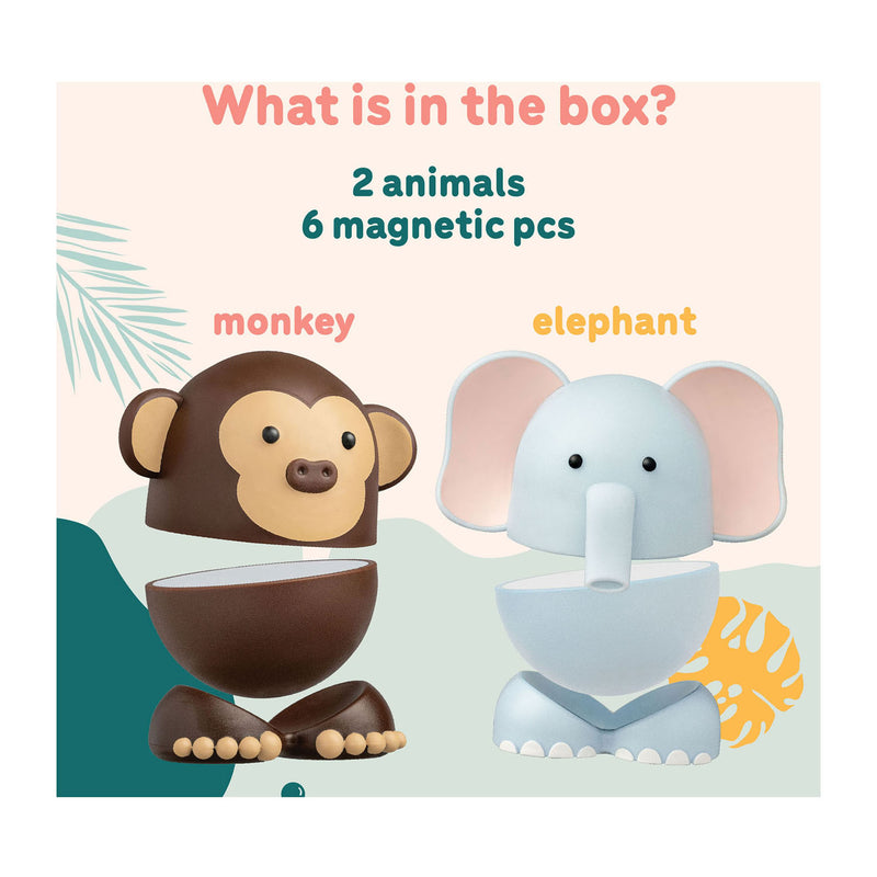 Load image into Gallery viewer, Clics magimals wibly wobly safari magnetisch speelgoed
