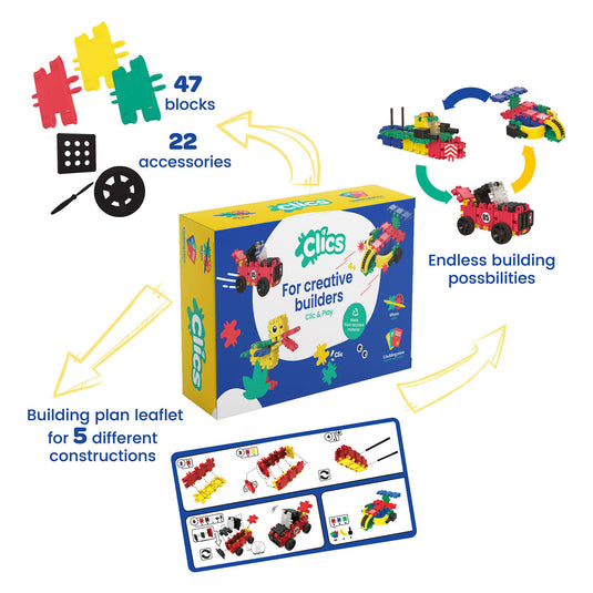 Clics box 5 in 1 bouwset