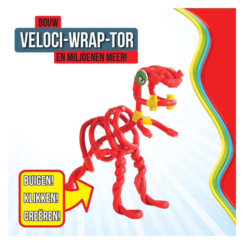Load image into Gallery viewer, Clics spaghetteez velociraptor flexibele bouwstaafjes, 34dlg.
