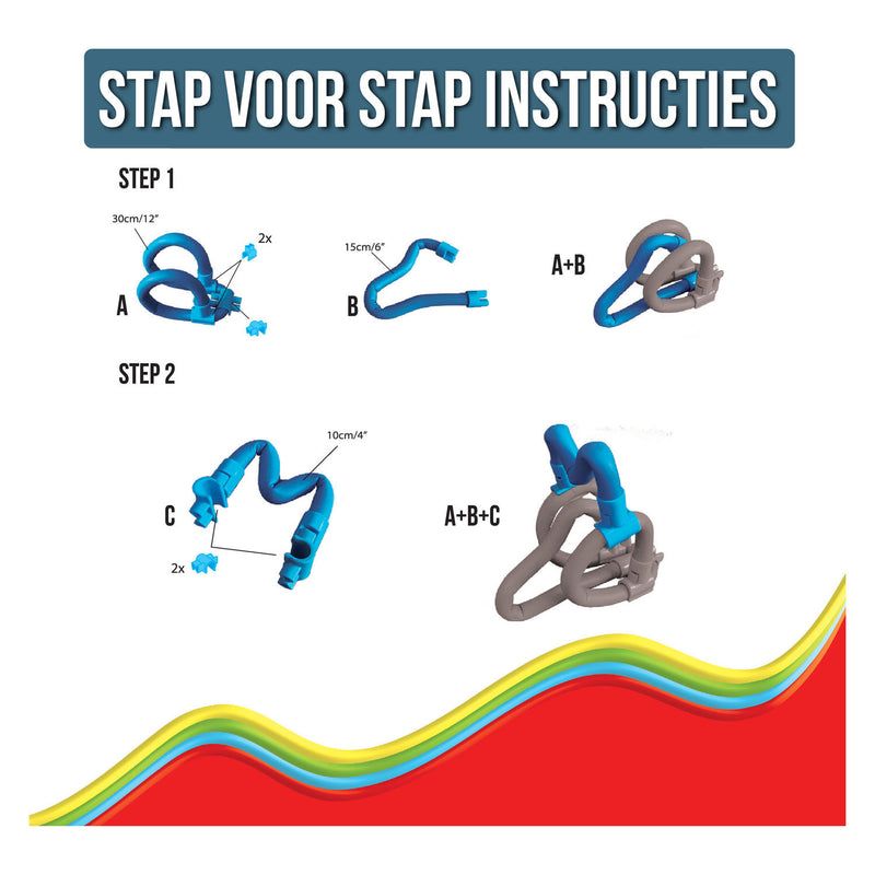 Load image into Gallery viewer, Clics spaghetteez noodle the pup flexibele bouwstaafjes, 34dlg.
