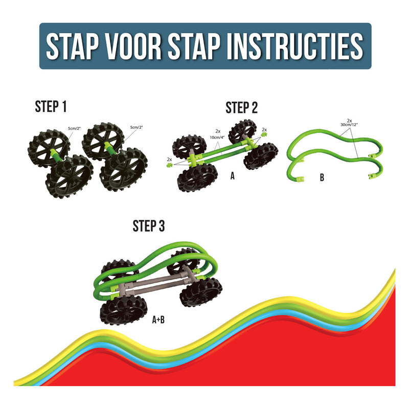 Load image into Gallery viewer, Clics spaghetteez bendy buggy flexibele bouwstaafjes, 34dlg.
