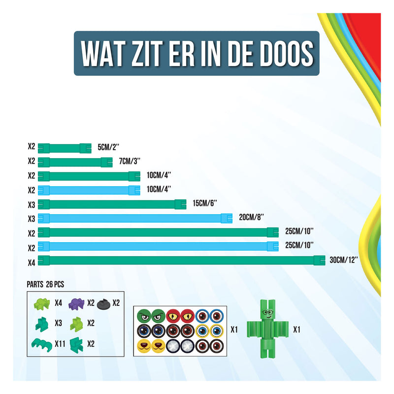 Load image into Gallery viewer, Clics spaghetteez ele-flex olifant flexibele bouwstaafjes, 48dlg.
