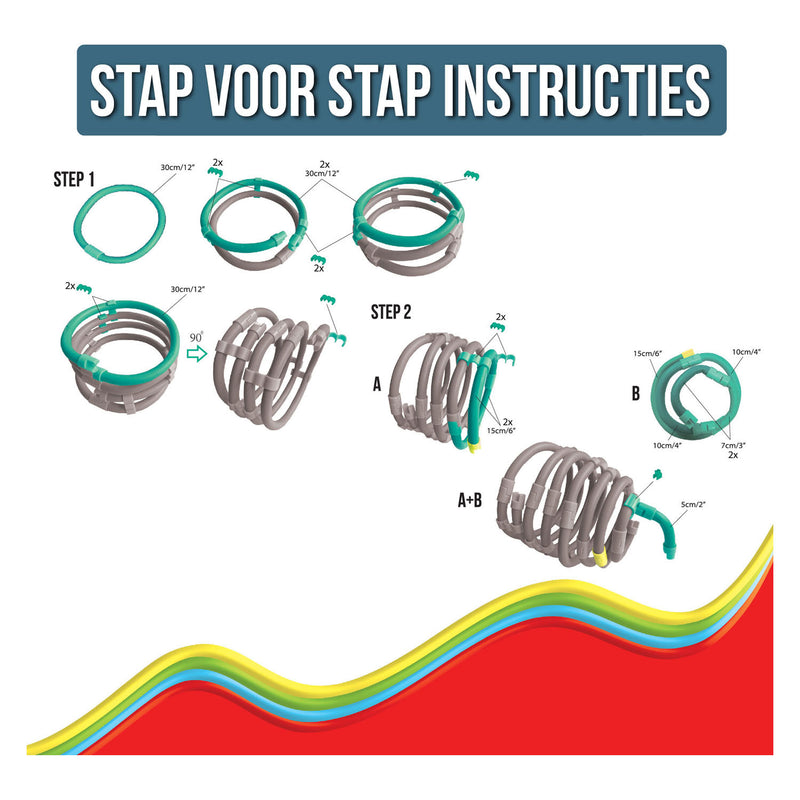 Load image into Gallery viewer, Clics spaghetteez ele-flex olifant flexibele bouwstaafjes, 48dlg.
