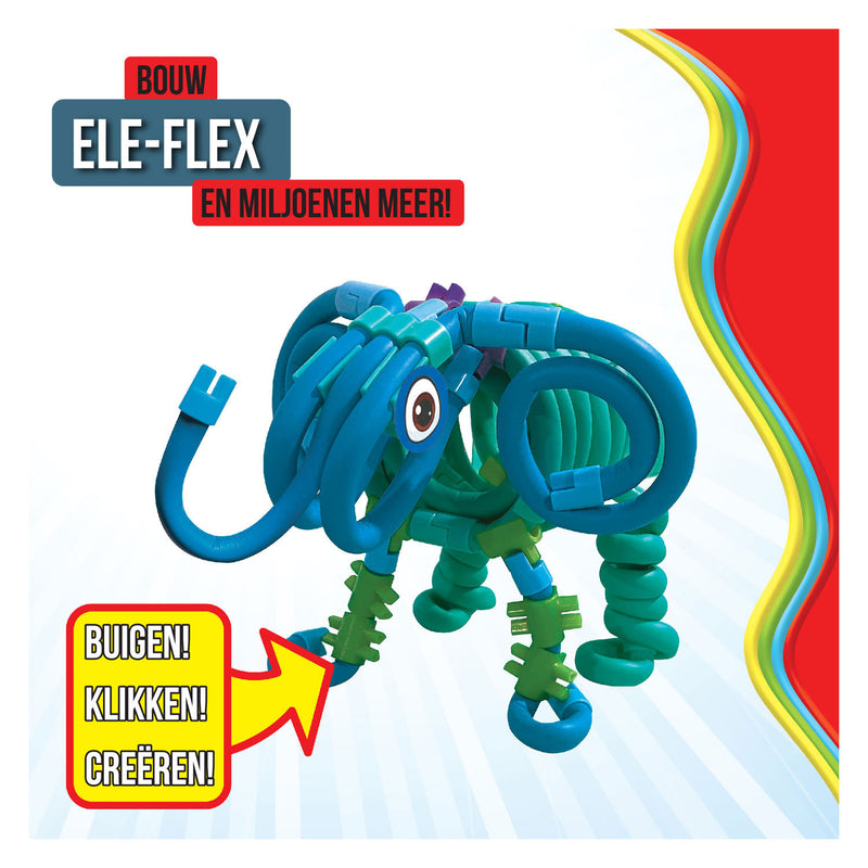 Load image into Gallery viewer, Clics spaghetteez ele-flex olifant flexibele bouwstaafjes, 48dlg.
