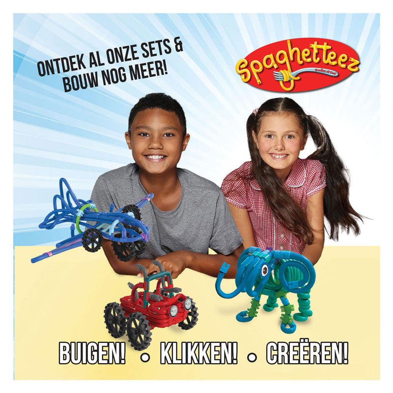 Load image into Gallery viewer, Clics spaghetteez flexibele bouwstaafjes in opbergbox, 200dlg.
