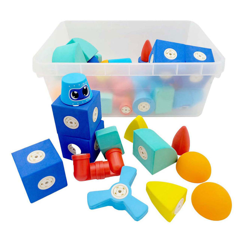 Afbeelding laden in galerijviewer, Blockaroo magnetische foam blokken, 60dlg.
