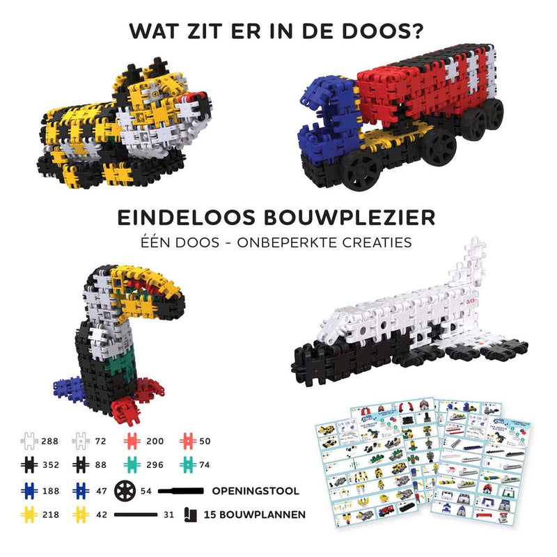 Load image into Gallery viewer, Clics nano – creative builders 2000 piece set – 15 in 1 bouwblokken – speelgoed gemaakt van 100% recycled plastic – speelgoed 8, 9, 10, 11, 12 jaar – constructie speelgoed
