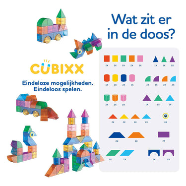 Clics cubixx magnetische bouwspeelgoed - 64dlg.
