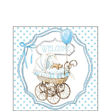 Ambiente servetten 25x25cm welcome blue